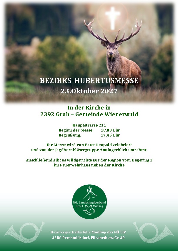 Bezirks Hubertusmesse 2026
